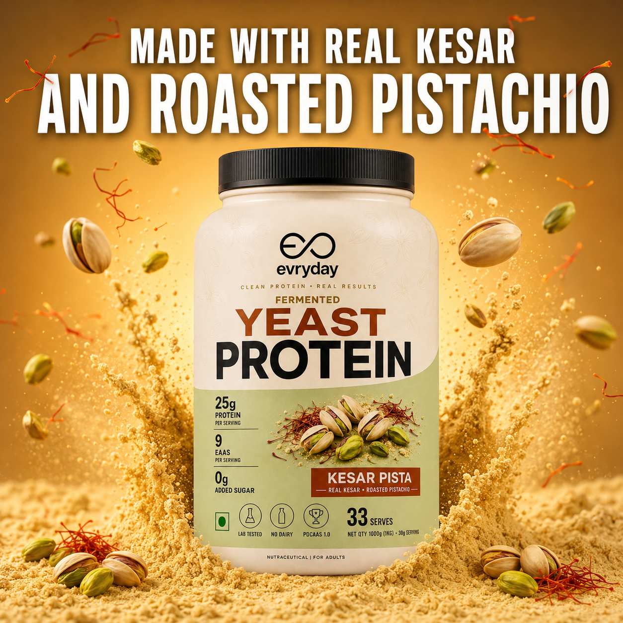 EVRYDAY Fermented Yeast Protein - Kesar Pista