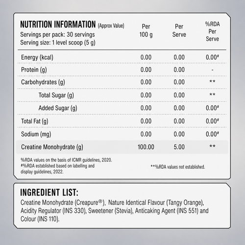 EVRYDAY Creatine Monohydrate (CreaPure®) - Tangy Orange