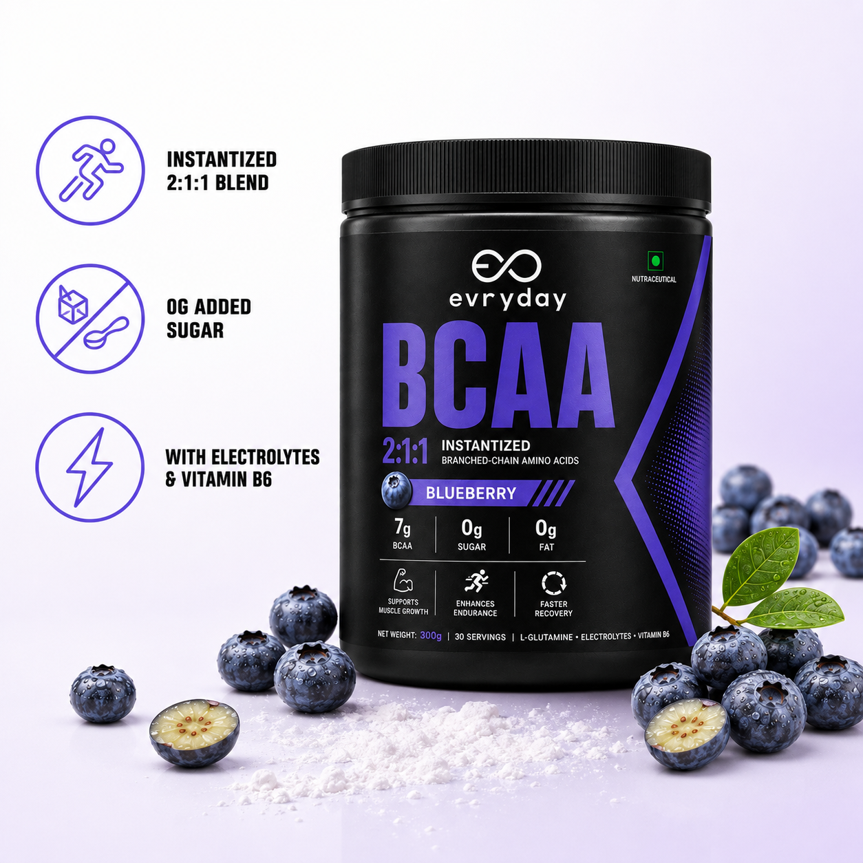 EVRYDAY BCAA 2:1:1 - Blueberry