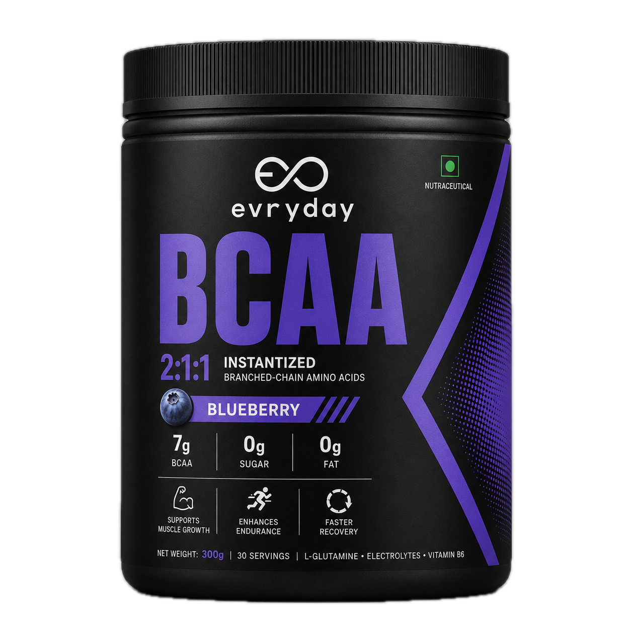 EVRYDAY BCAA 2:1:1 Blueberry 300 g tub