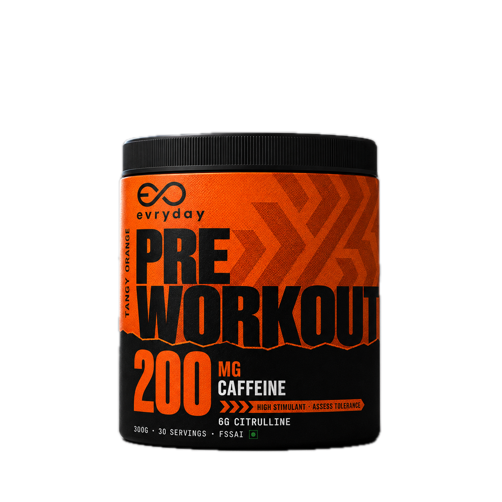 EVRYDAY Pre-Workout 200mg caffeine Lemon 300 g tub