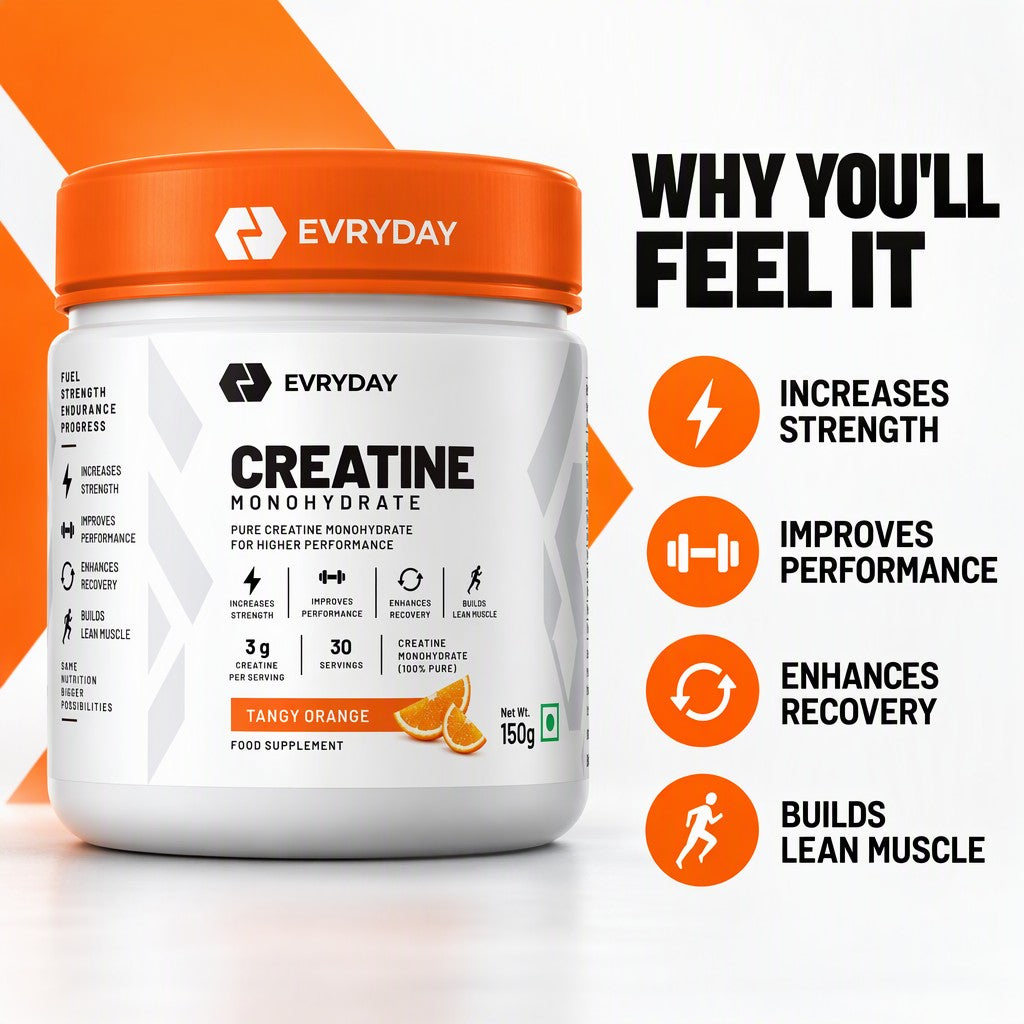 EVRYDAY Creatine Monohydrate - Tangy Orange benefits