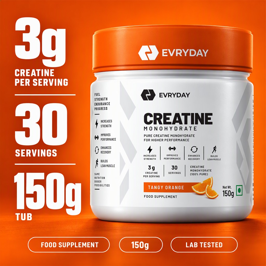 EVRYDAY Creatine Monohydrate - Tangy Orange key numbers