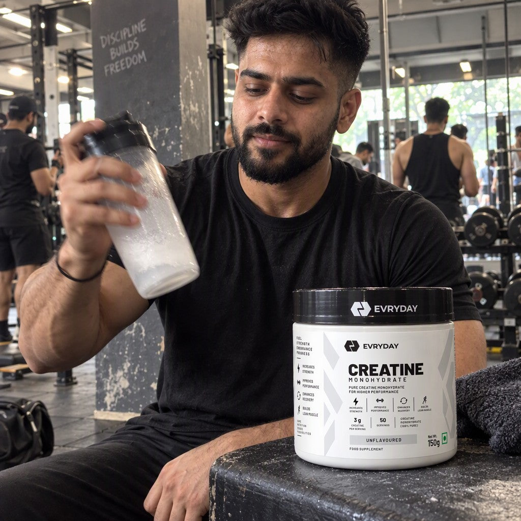 Shaking EVRYDAY Creatine Monohydrate - Unflavoured at home