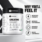 EVRYDAY Creatine Monohydrate - Unflavoured benefits