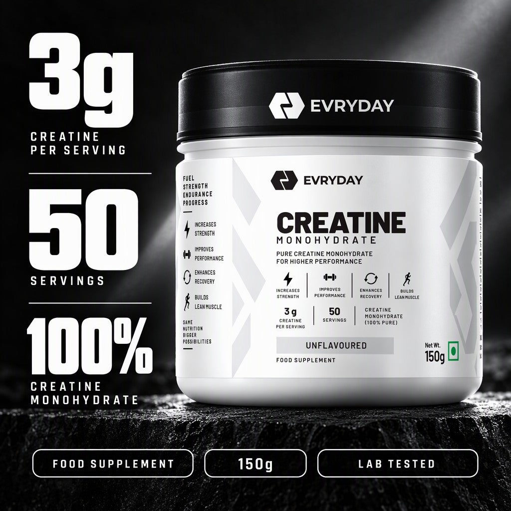 EVRYDAY Creatine Monohydrate - Unflavoured key numbers