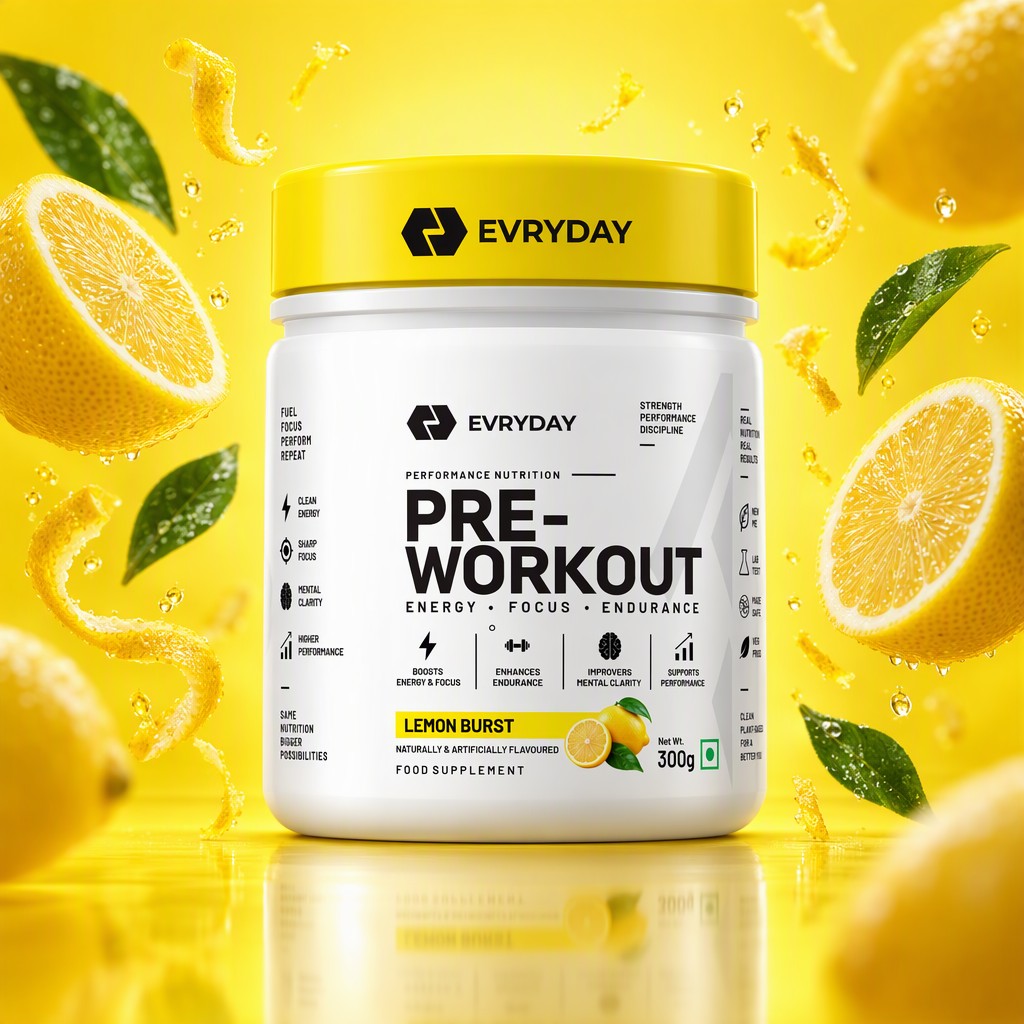 EVRYDAY Pre-Workout - Lemon Burst jar