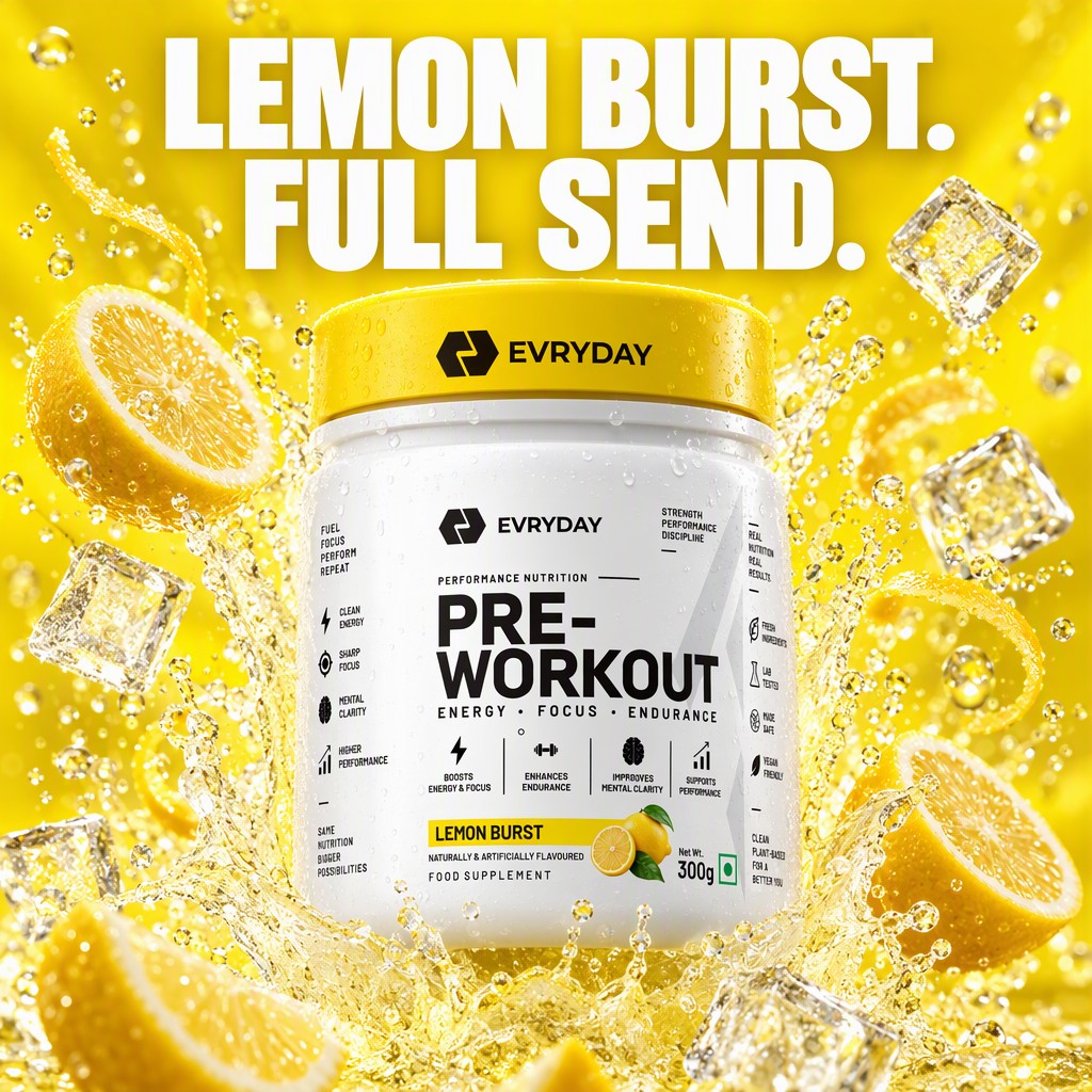 EVRYDAY Pre-Workout - Lemon Burst flavour