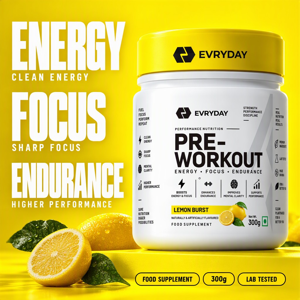 EVRYDAY Pre-Workout - Lemon Burst key numbers