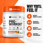 EVRYDAY Pre-Workout - Orange benefits