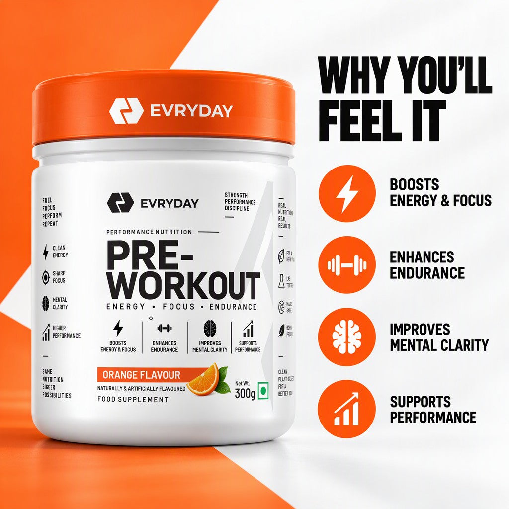 EVRYDAY Pre-Workout - Orange benefits