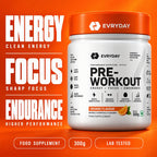 EVRYDAY Pre-Workout - Orange key numbers