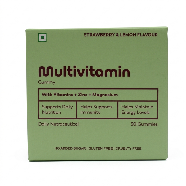 The Ogummy Multivitamin Gummies | Vitamins + Zinc + Magnesium | Strawberry & Lemon Flavour | 30 Gummies